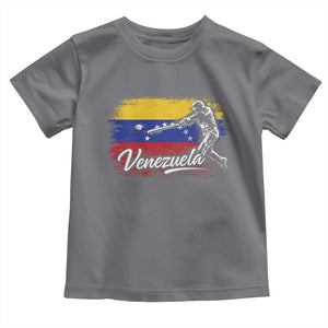 Venezuela Baseball Batter Venezuelan Sport Fan Toddler T Shirt TS11 Charcoal Print Your Wear