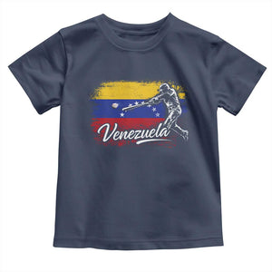 Venezuela Baseball Batter Venezuelan Sport Fan Toddler T Shirt TS11 Navy Print Your Wear