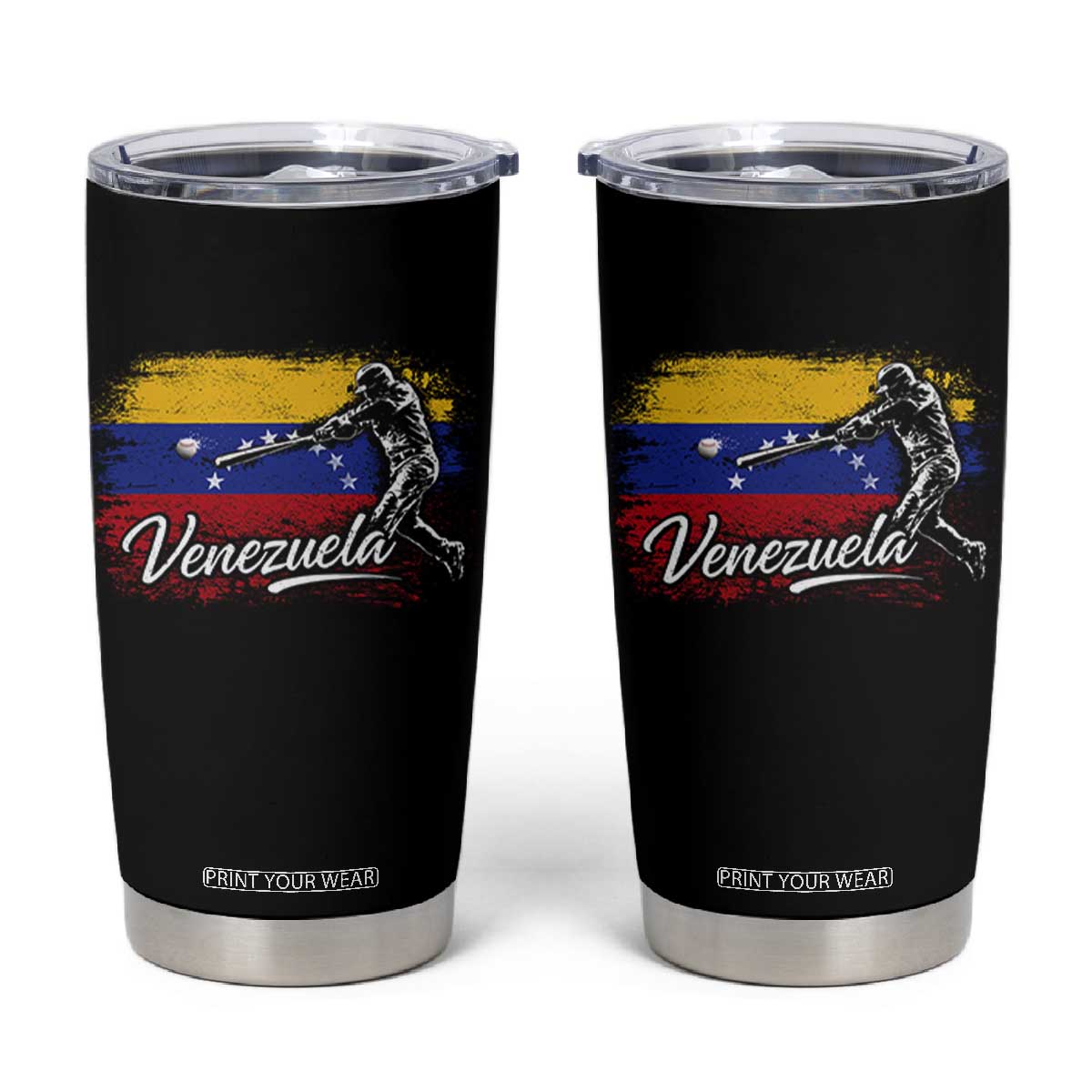 Venezuela Baseball Batter Venezuelan Sport Fan Tumbler Cup TS11 Black Print Your Wear