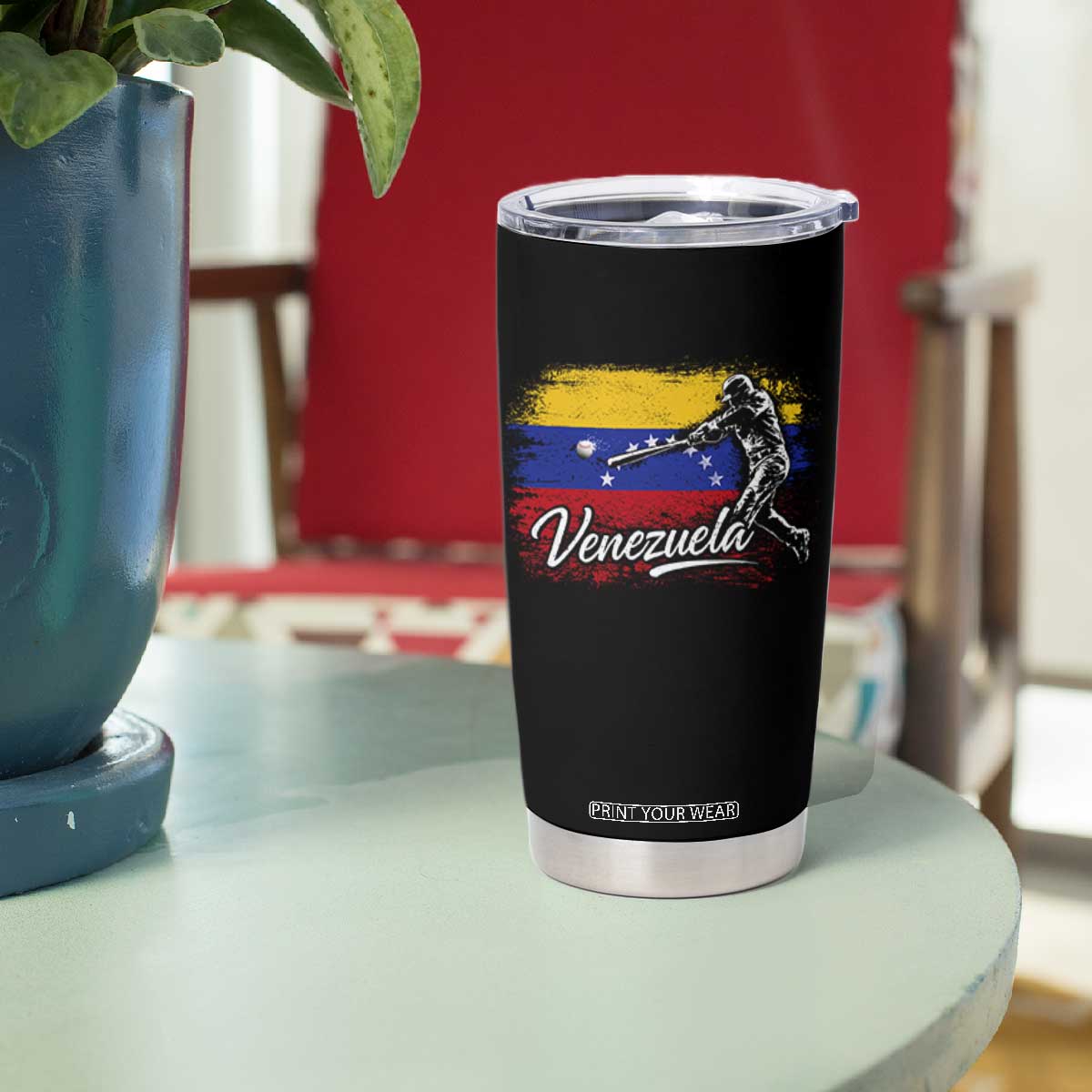 Venezuela Baseball Batter Venezuelan Sport Fan Tumbler Cup TS11 Print Your Wear