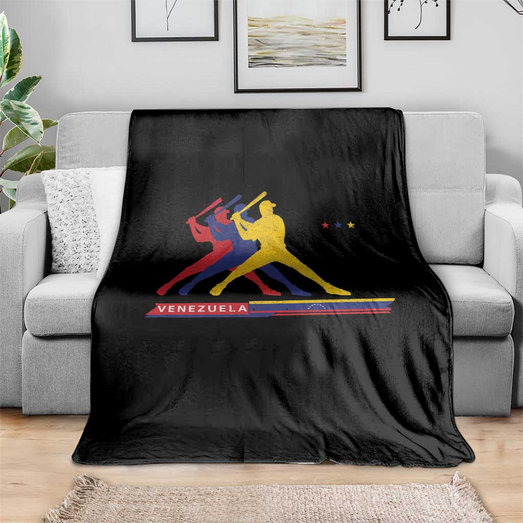 Baseball Venezuela Sport Fan Venezuelan Flag Batter Player Throw Blanket TS11 Print Your Wear