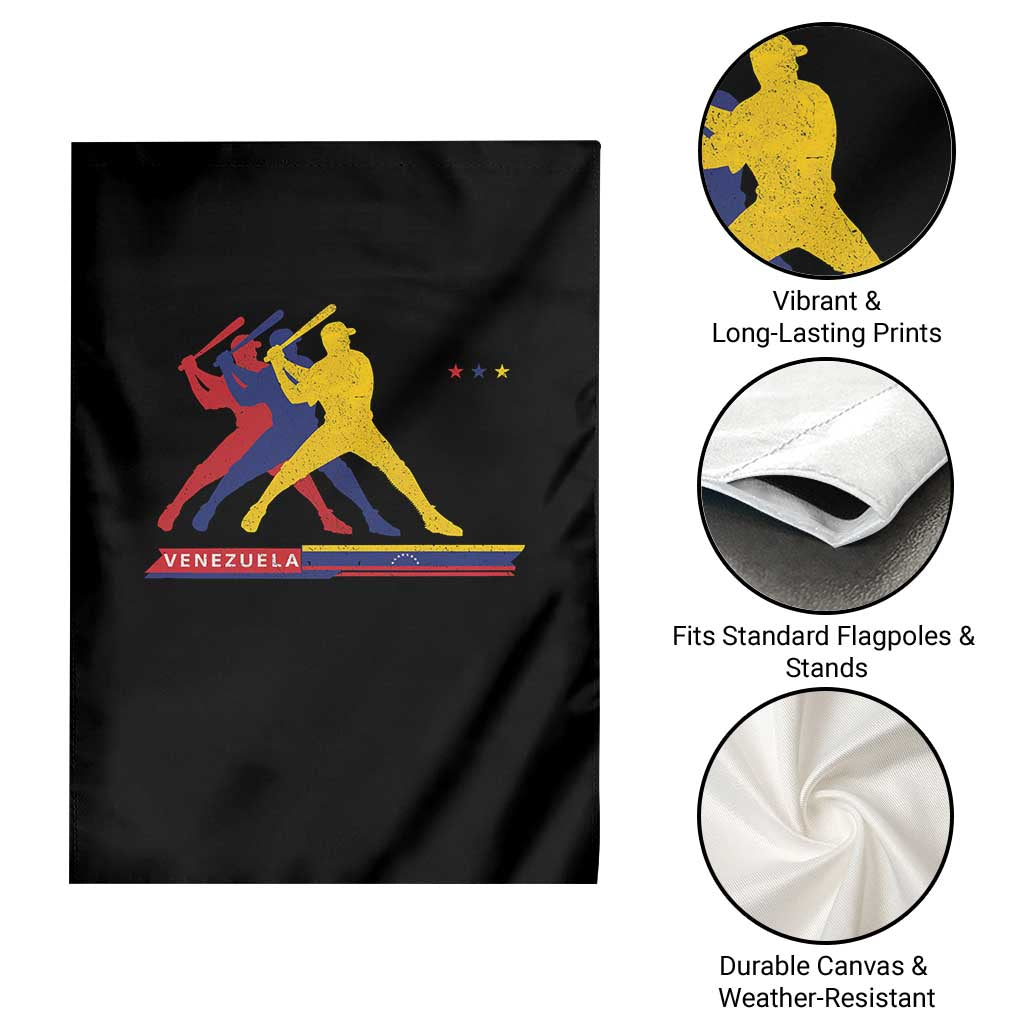 Baseball Venezuela Sport Fan Venezuelan Flag Batter Player Garden Flag TS11 Print Your Wear