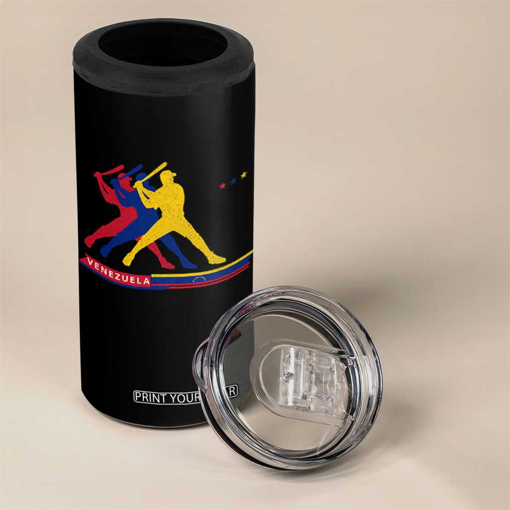 Baseball Venezuela Sport Fan Venezuelan Flag Batter Player 4 in 1 Can Cooler Tumbler TS11 Print Your Wear