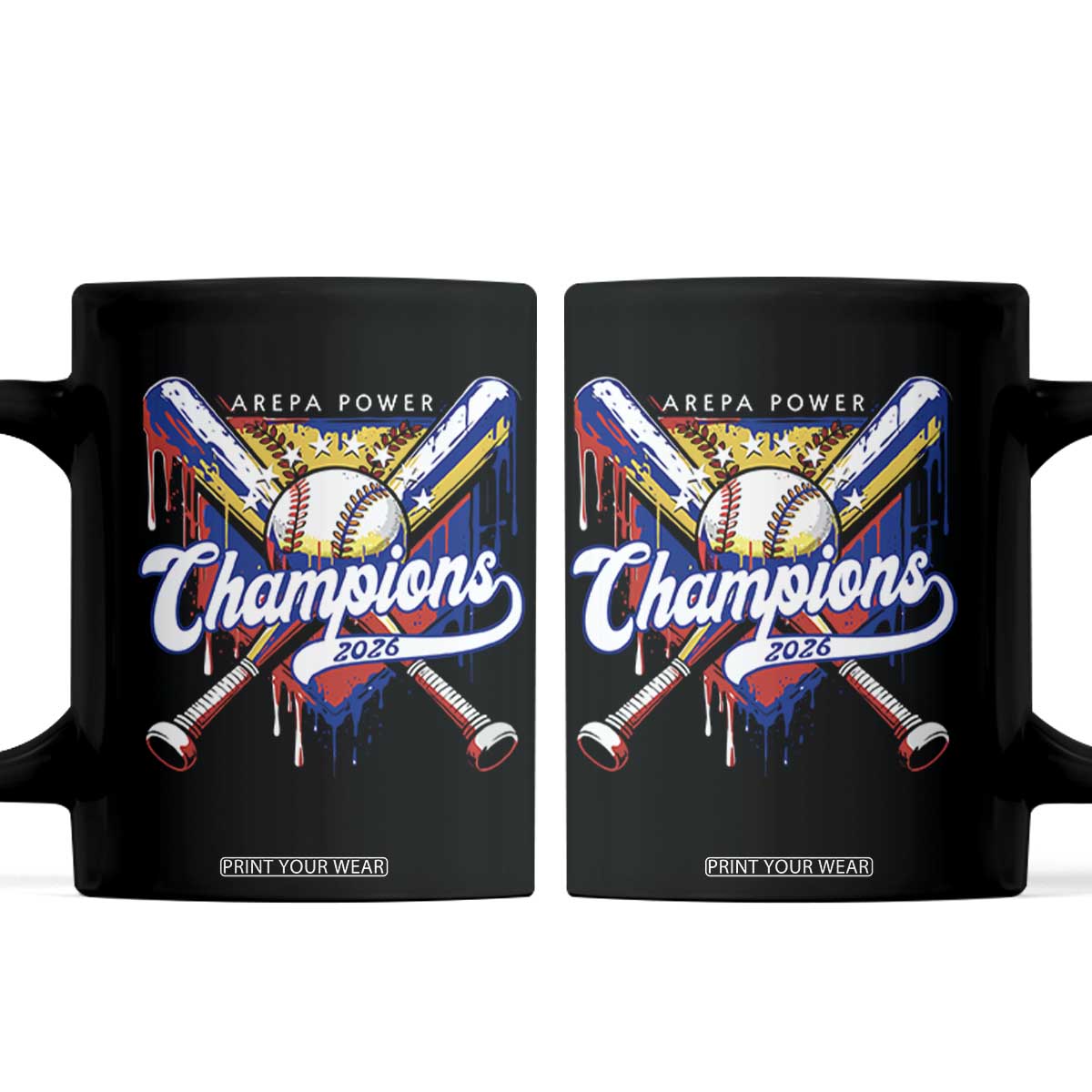 Venezuela Champions 2026 Coffee Mug Baseball Lover Home Plate Drip TS11 Black Print Your Wear
