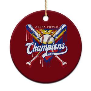 Venezuela Champions 2026 Ceramic Ornament Baseball Lover Home Plate Drip TS11 1pc Red Print Your Wear