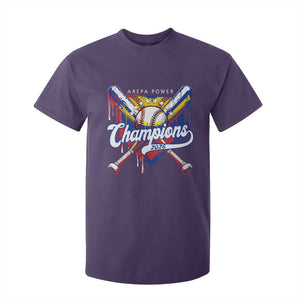 Venezuela Champions 2026 T Shirt For Kid Baseball Lover Home Plate Drip TS11 Purple Print Your Wear