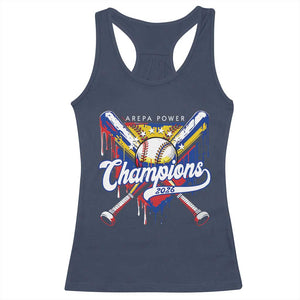 Venezuela Champions 2026 Racerback Tank Top Baseball Lover Home Plate Drip TS11 Navy Print Your Wear