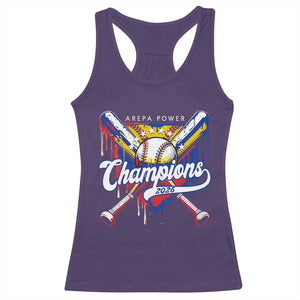Venezuela Champions 2026 Racerback Tank Top Baseball Lover Home Plate Drip TS11 Purple Print Your Wear
