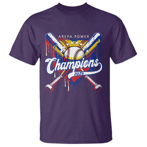 Venezuela Champions 2026 T Shirt Baseball Lover Home Plate Drip TS11 Purple Print Your Wear