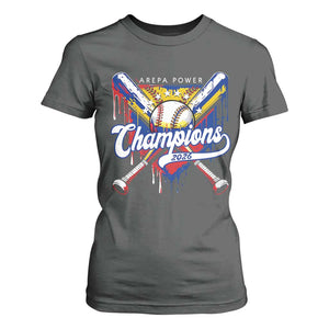 Venezuela Champions 2026 T Shirt For Women Baseball Lover Home Plate Drip TS11 Dark Heather Print Your Wear