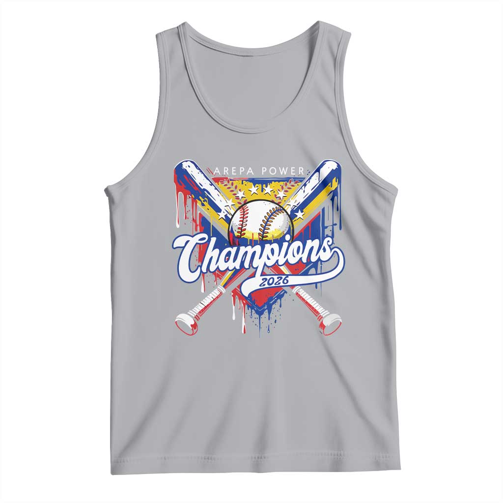 Venezuela Champions 2026 Tank Top Baseball Lover Home Plate Drip TS11 Athletic Heather Print Your Wear