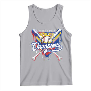 Venezuela Champions 2026 Tank Top Baseball Lover Home Plate Drip TS11 Athletic Heather Print Your Wear