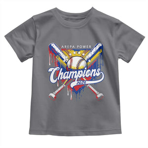 Venezuela Champions 2026 Toddler T Shirt Baseball Lover Home Plate Drip TS11 Charcoal Print Your Wear