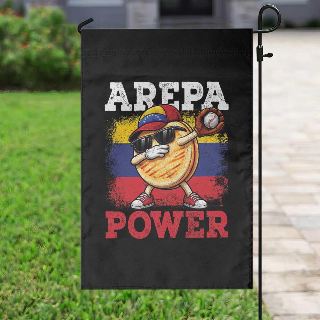 Funny Arepa Power Venezuela Baseball Lover Garden Flag Cute Dabbing Arepa TS11 Print Your Wear