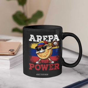 Funny Arepa Power Venezuela Baseball Lover Coffee Mug Cute Dabbing Arepa TS11 Print Your Wear