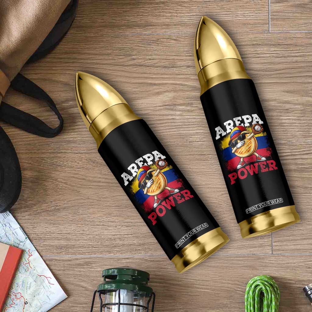 Funny Arepa Power Venezuela Baseball Lover Bullet Tumbler Cute Dabbing Arepa TS11 Print Your Wear