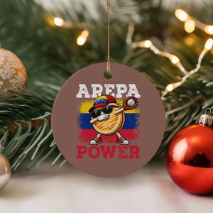 Funny Arepa Power Venezuela Baseball Lover Ceramic Ornament Cute Dabbing Arepa TS11 1pc Mocha Print Your Wear