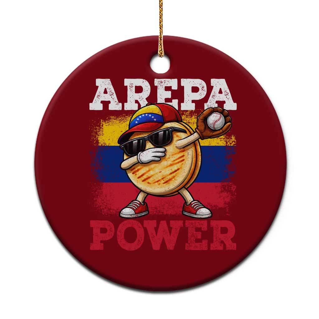 Funny Arepa Power Venezuela Baseball Lover Ceramic Ornament Cute Dabbing Arepa TS11 1pc Red Print Your Wear