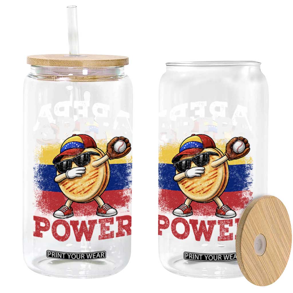 Funny Arepa Power Venezuela Baseball Lover Glass Can Cute Dabbing Arepa TS11 Print Your Wear