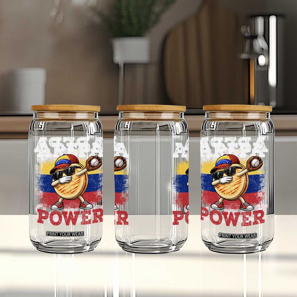Funny Arepa Power Venezuela Baseball Lover Glass Can Cute Dabbing Arepa TS11 Print Your Wear