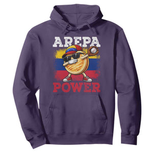Funny Arepa Power Venezuela Baseball Lover Hoodie Cute Dabbing Arepa TS11 Purple Print Your Wear