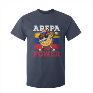 Funny Arepa Power Venezuela Baseball Lover T Shirt For Kid Cute Dabbing Arepa TS11 Navy Print Your Wear