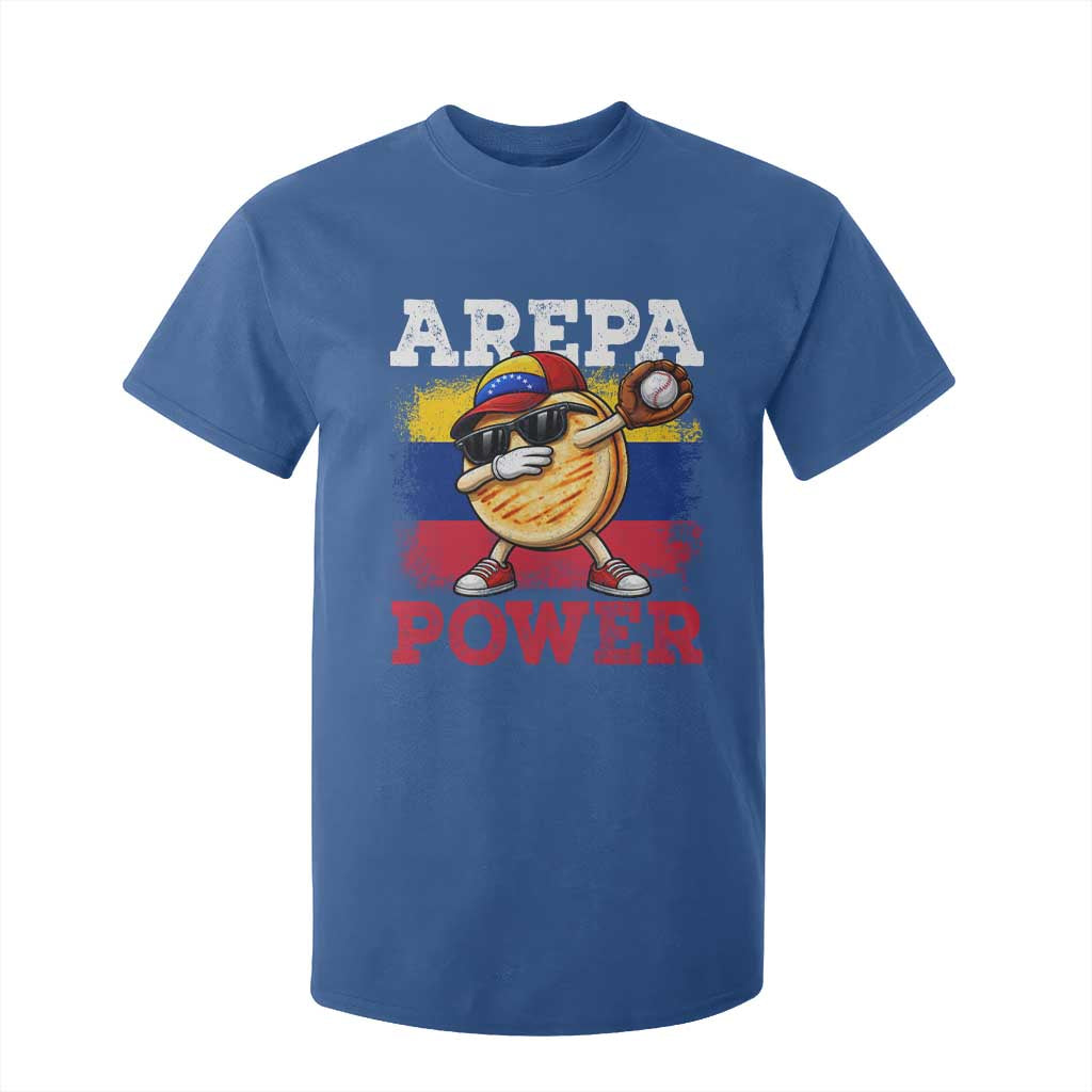 Funny Arepa Power Venezuela Baseball Lover T Shirt For Kid Cute Dabbing Arepa TS11 Royal Blue Print Your Wear
