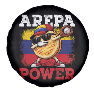 Funny Arepa Power Venezuela Baseball Lover Spare Tire Cover Cute Dabbing Arepa TS11 Print Your Wear
