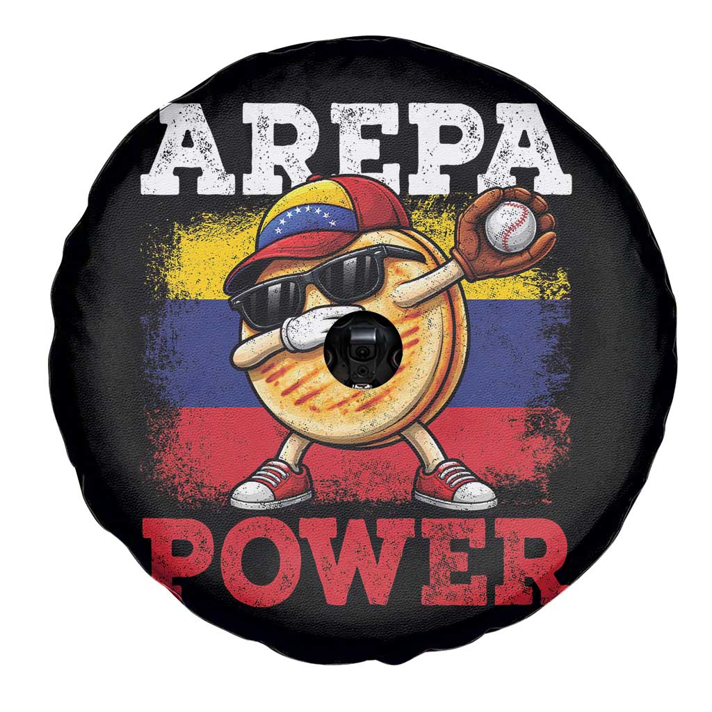Funny Arepa Power Venezuela Baseball Lover Spare Tire Cover Cute Dabbing Arepa TS11 Print Your Wear