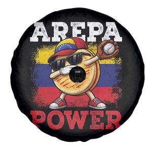 Funny Arepa Power Venezuela Baseball Lover Spare Tire Cover Cute Dabbing Arepa TS11 Print Your Wear