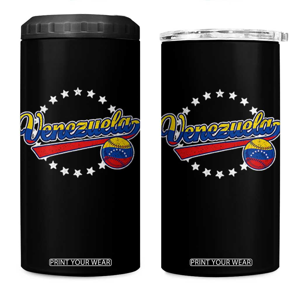 Venezuela Baseball Jersey Venezuelan Sport Fan 4 in 1 Can Cooler Tumbler TS11 One Size: 16 oz Black Print Your Wear