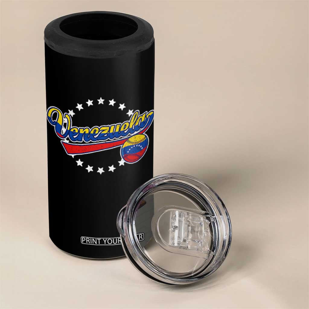 Venezuela Baseball Jersey Venezuelan Sport Fan 4 in 1 Can Cooler Tumbler TS11 Print Your Wear