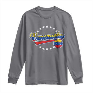 Venezuela Baseball Jersey Venezuelan Sport Fan Long Sleeve Shirt TS11 Charcoal Print Your Wear