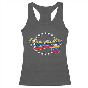 Venezuela Baseball Jersey Venezuelan Sport Fan Racerback Tank Top TS11 Dark Heather Print Your Wear