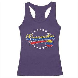 Venezuela Baseball Jersey Venezuelan Sport Fan Racerback Tank Top TS11 Purple Print Your Wear