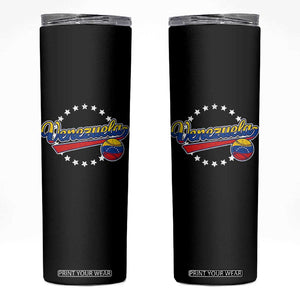 Venezuela Baseball Jersey Venezuelan Sport Fan Skinny Tumbler TS11 Black Print Your Wear