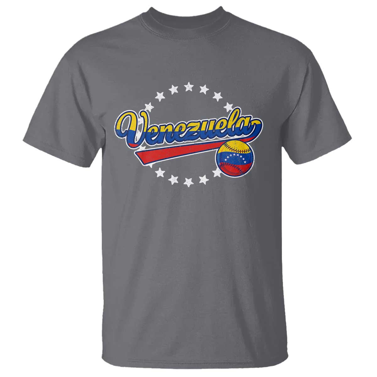 Venezuela Baseball Jersey Venezuelan Sport Fan T Shirt TS11 Charcoal Print Your Wear