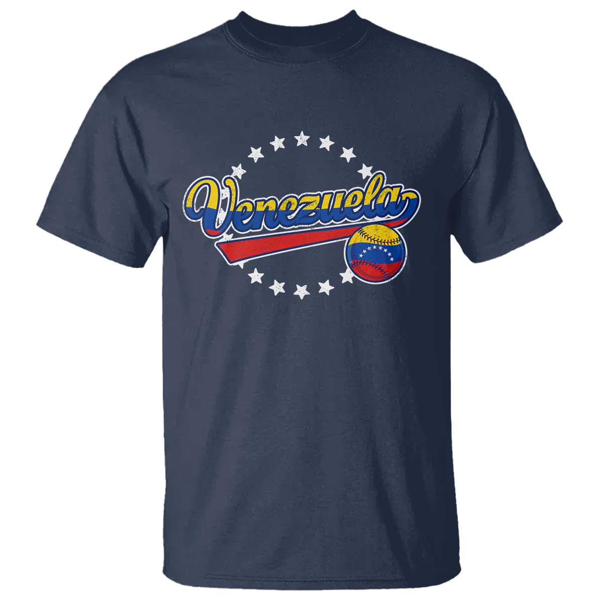 Venezuela Baseball Jersey Venezuelan Sport Fan T Shirt TS11 Navy Print Your Wear