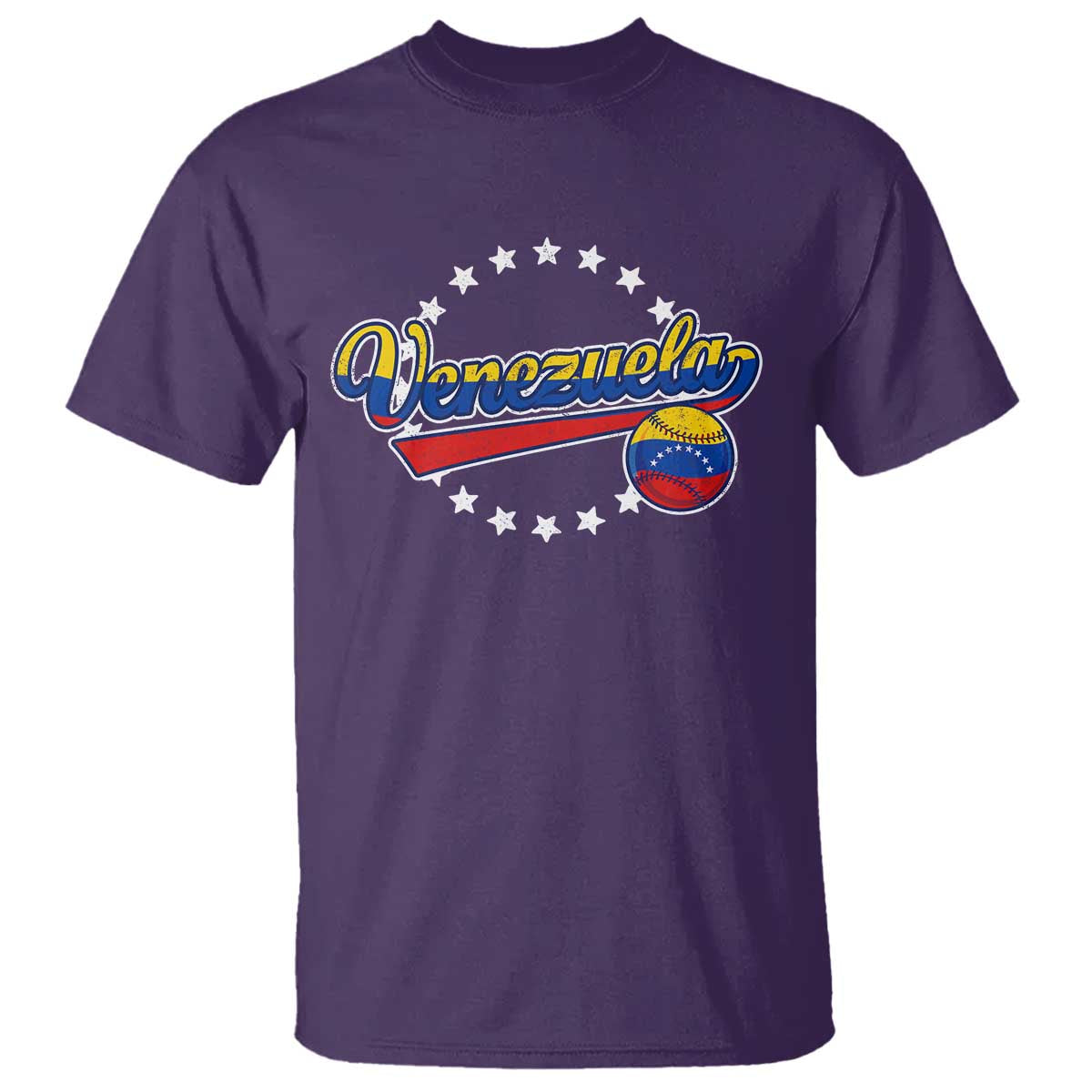 Venezuela Baseball Jersey Venezuelan Sport Fan T Shirt TS11 Purple Print Your Wear