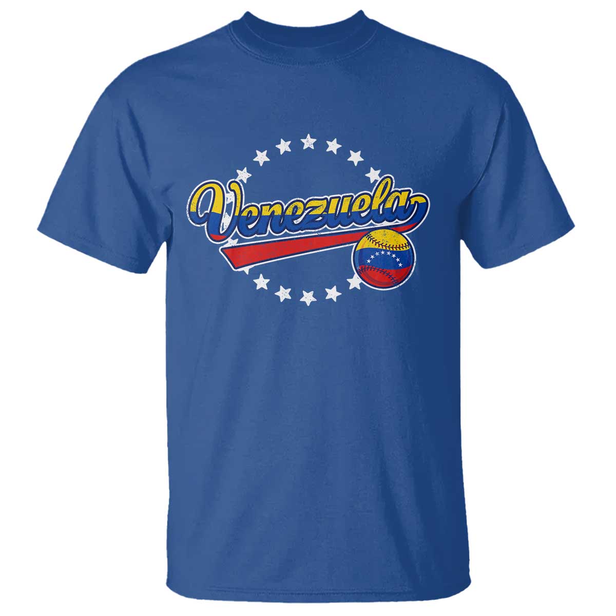 Venezuela Baseball Jersey Venezuelan Sport Fan T Shirt TS11 Royal Blue Print Your Wear