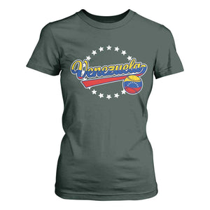 Venezuela Baseball Jersey Venezuelan Sport Fan T Shirt For Women TS11 Dark Forest Green Print Your Wear