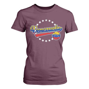 Venezuela Baseball Jersey Venezuelan Sport Fan T Shirt For Women TS11 Maroon Print Your Wear