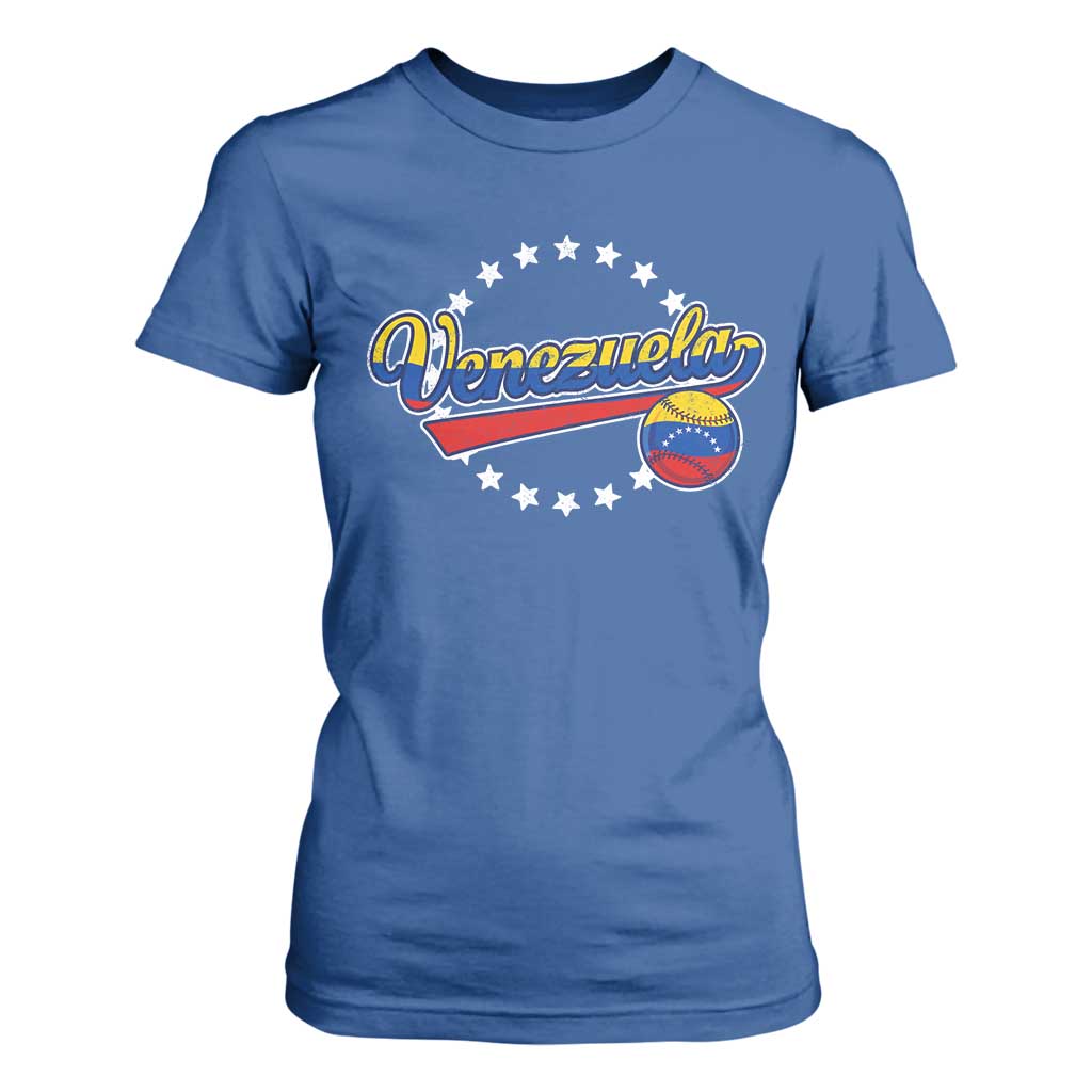 Venezuela Baseball Jersey Venezuelan Sport Fan T Shirt For Women TS11 Royal Blue Print Your Wear