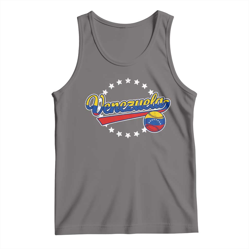 Venezuela Baseball Jersey Venezuelan Sport Fan Tank Top TS11 Deep Heather Print Your Wear