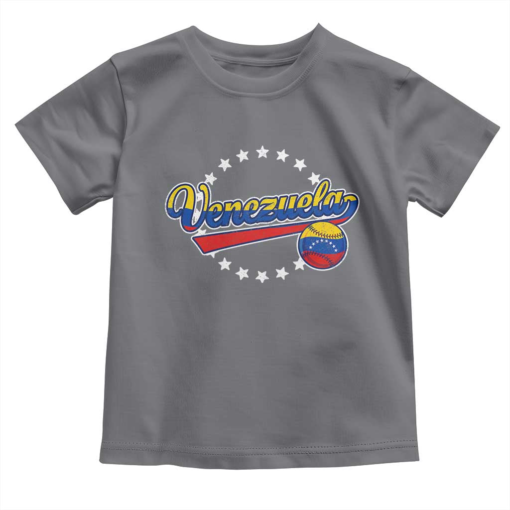 Venezuela Baseball Jersey Venezuelan Sport Fan Toddler T Shirt TS11 Charcoal Print Your Wear