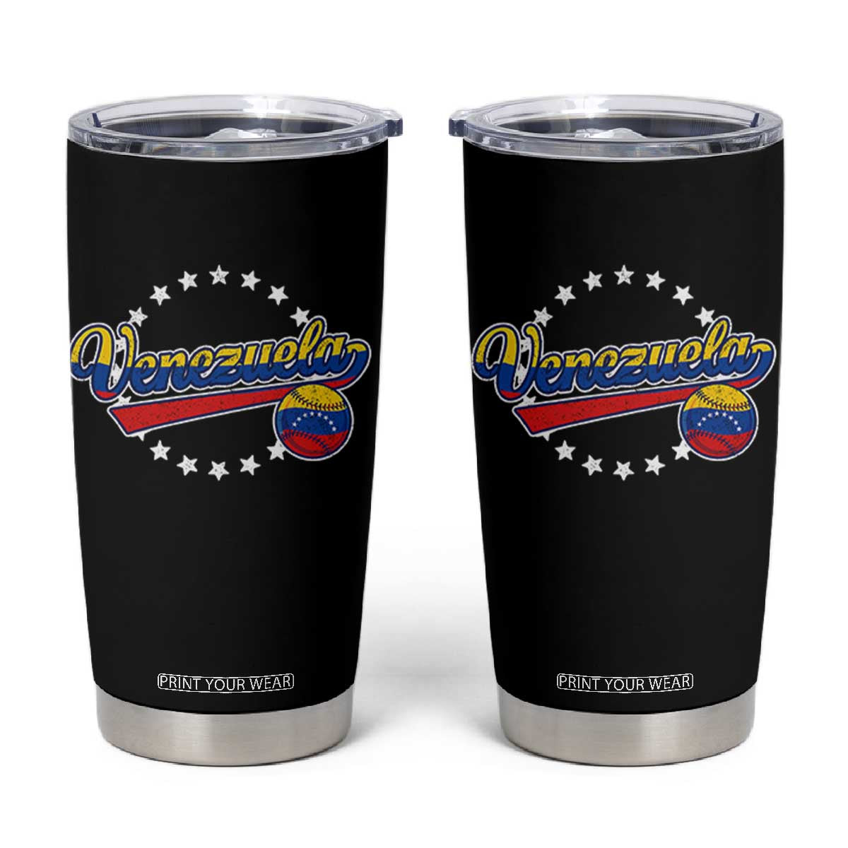 Venezuela Baseball Jersey Venezuelan Sport Fan Tumbler Cup TS11 Black Print Your Wear