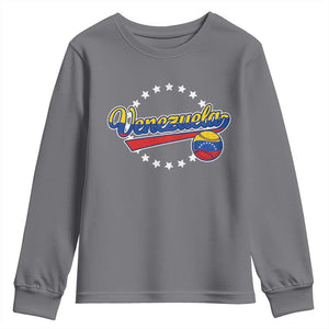 Venezuela Baseball Jersey Venezuelan Sport Fan Youth Sweatshirt TS11 Charcoal Print Your Wear