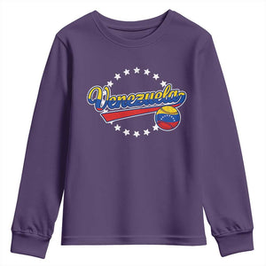 Venezuela Baseball Jersey Venezuelan Sport Fan Youth Sweatshirt TS11 Purple Print Your Wear