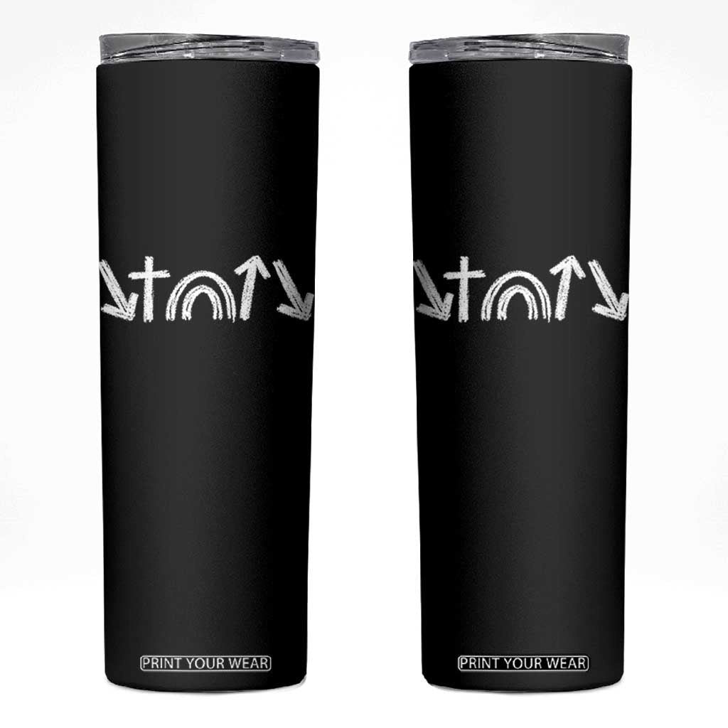 Christian Easter Skinny Tumbler 5 Gospel Symbols He Came Died Rose Ascended Jesus TS11 Black Print Your Wear