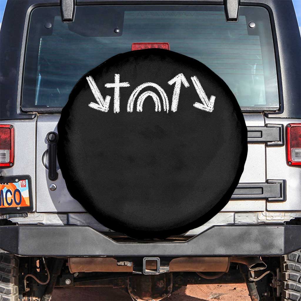Christian Easter Spare Tire Cover 5 Gospel Symbols He Came Died Rose Ascended Jesus TS11 No hole Black Print Your Wear